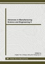 Cover: Advances in Manufacturing Science and Engineering V - Trans Tech Publications Ltd
