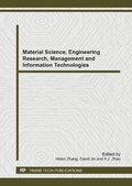 Cover: Material Science, Engineering Research, Management and Information Technologies - Trans Tech Publications Ltd