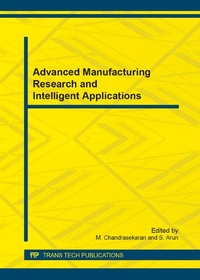 Enlarge image Cover: Advanced Manufacturing Research and Intelligent Applications - Trans Tech Publications Ltd