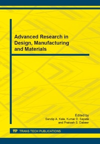 Enlarge image Cover: Advanced Research in Design, Manufacturing and Materials - Trans Tech Publications Ltd