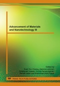 Cover: Advancement of Materials and Nanotechnology III - Trans Tech Publications Ltd
