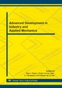 Cover: Advanced Development in Industry and Applied Mechanics - Trans Tech Publications Ltd