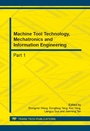Cover: Machine Tool Technology, Mechatronics and Information Engineering - Trans Tech Publications Ltd
