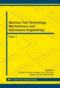 Enlarge image Cover: Machine Tool Technology, Mechatronics and Information Engineering - Trans Tech Publications Ltd