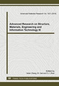 Cover: Advanced Research on Structure, Materials, Engineering and Information Technology III - Trans Tech Publications Ltd