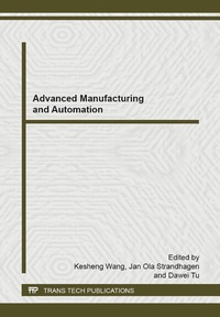 Enlarge image Cover: Advanced Manufacturing and Automation - Trans Tech Publications Ltd