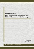 Cover: Proceedings of 2014 International Conference on Material Science and Engineering - Trans Tech Publications Ltd