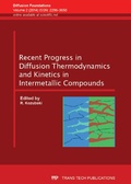 Cover: Recent Progress in Diffusion Thermodynamics and Kinetics in Intermetallic Compounds - Trans Tech Publications Ltd