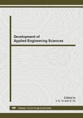 Cover: Development of Applied Engineering Sciences - Trans Tech Publications Ltd