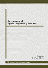 Enlarge image Cover: Development of Applied Engineering Sciences - Trans Tech Publications Ltd