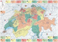 Abbildung von: Kümmerly+Frey Schweiz, Karte politisch Poster 1:275.000 - Hallwag Kümmerly+Frey