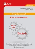 Cover: Kompetenzerwerb Sprache untersuchen 1/2 - Auer Verlag in der AAP Lehrerwelt GmbH