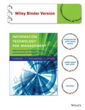 Cover: Information Technology for Management - Wiley