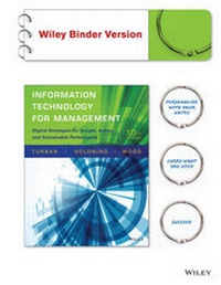 Enlarge image Cover: Information Technology for Management - Wiley