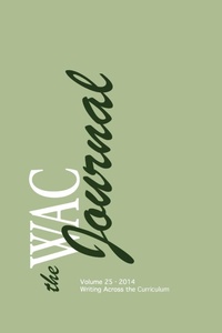 Enlarge image Cover: The WAC Journal 25 (Fall 2014) - Parlor Press