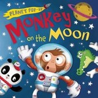 Enlarge image Cover: Planet Pop-Up: Monkey on the Moon - Silver Dolphin Books