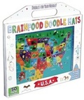 Cover: Brainfood Doodle Mats: U.S.A. - Silver Dolphin Books