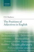 Cover: The Positions of Adjectives in English - OUP eBook