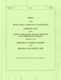 Cover: Report of the Senate Select Committee on Intelligence Committee Study on the Central Intelligence Agencies Detention and Interrogation Program - National Defense University Press,U.S.