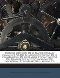 Cover: Histoire Litteraire de La France - Nabu Press