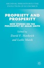 Cover: Propriety and Prosperity - Palgrave Macmillan