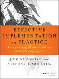 Enlarge image Cover: Effective Implementation In Practice - Jossey-Bass