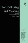 Cover: Rule-following and Meaning - Routledge