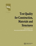 Cover: Test Quality for Construction, Materials and Structures - CRC Press