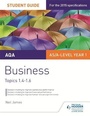 Cover: AQA AS/A level Business Student Guide 2: Topics 1.4-1.6 - Philip Allan Updates
