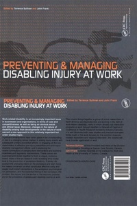 Enlarge image Cover: Preventing and Managing Disabling Injury at Work - CRC Press