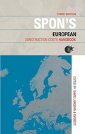 Cover: Spon's European Construction Costs Handbook - Spon Press