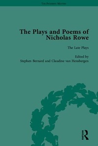 Enlarge image Cover: The Plays and Poems of Nicholas Rowe - Pickering & Chatto (Publishers) Ltd