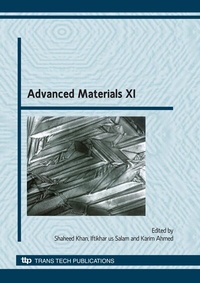 Enlarge image Cover: Advanced Materials XI - Trans Tech Publications Ltd