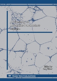 Abbildung von: A Directory of Arrhenius Parameters - Metals - Trans Tech Publications Ltd
