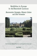 Cover: Nobilities in Europe in the Twentieth Century - Peeters Publishers