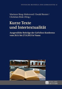 Abbildung von: Kurze Texte und Intertextualität - Peter Lang Verlag
