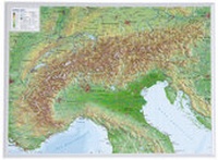 Abbildung von: Alpen klein 1:2.4MIO - georelief