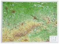 Abbildung von: Sachsen klein 1:650.000 ohne Rahmen - georelief