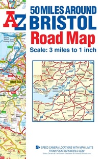 Abbildung von: 50 Miles around Bristol A-Z Road Map - Geographers' A-Z Map Co Ltd