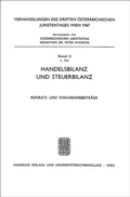 Cover: Handelsbilanz u.Steuerbilanz - Manz