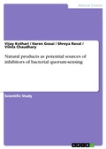 Cover: Natural products as potential sources of inhibitors of bacterial quorum-sensing - GRIN Verlag