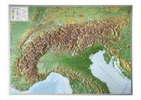 Abbildung von: Alpen 1:1.2MIO ohne Rahmen - georelief