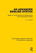 Cover: An Advanced English Syntax - Routledge
