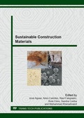 Cover: Sustainable Construction Materials - Trans Tech Publications Ltd