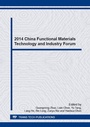 Cover: 2014 China Functional Materials Technology and Industry Forum - Trans Tech Publications Ltd