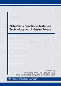 Enlarge image Cover: 2014 China Functional Materials Technology and Industry Forum - Trans Tech Publications Ltd