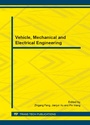 Cover: Vehicle, Mechanical and Electrical Engineering - Trans Tech Publications Ltd