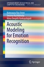 Cover: Acoustic Modeling for Emotion Recognition - Springer