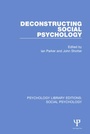 Cover: Deconstructing Social Psychology - Psychology Press Ltd