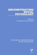 Cover: Deconstructing Social Psychology - Psychology Press Ltd